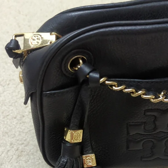 Tory Burch Black Leather Crossbody Bag - Picture 2 of 5